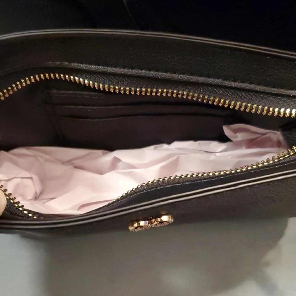 Nine West Elegant Black Purse W Bonus Mini Purse.. - Picture 9 of 15
